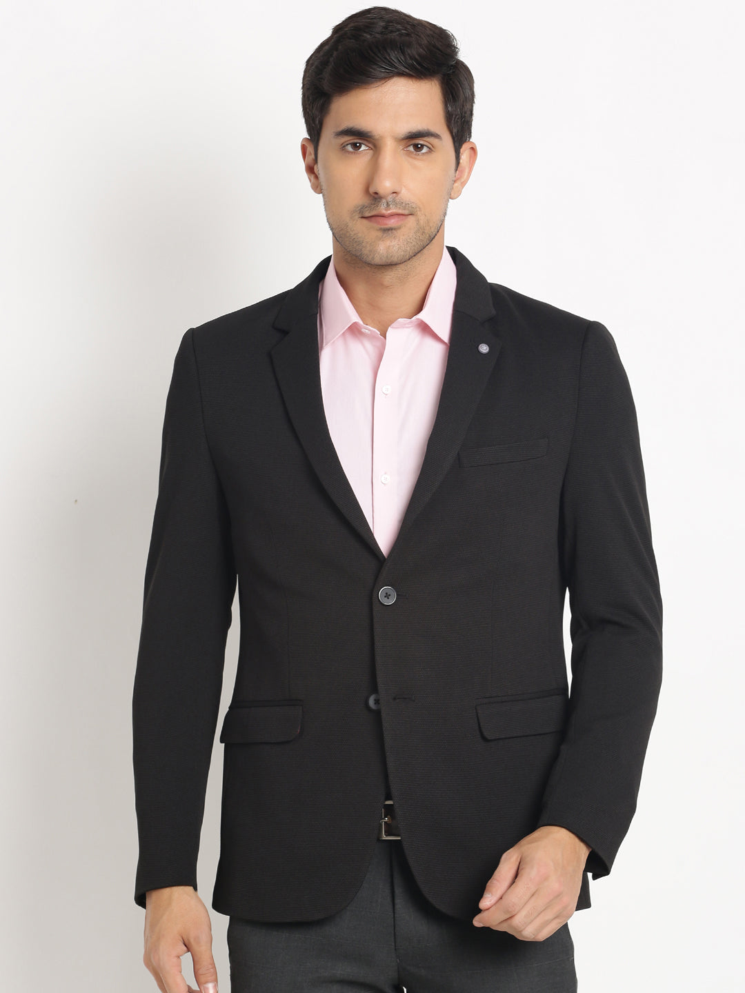 Full black blazer best sale