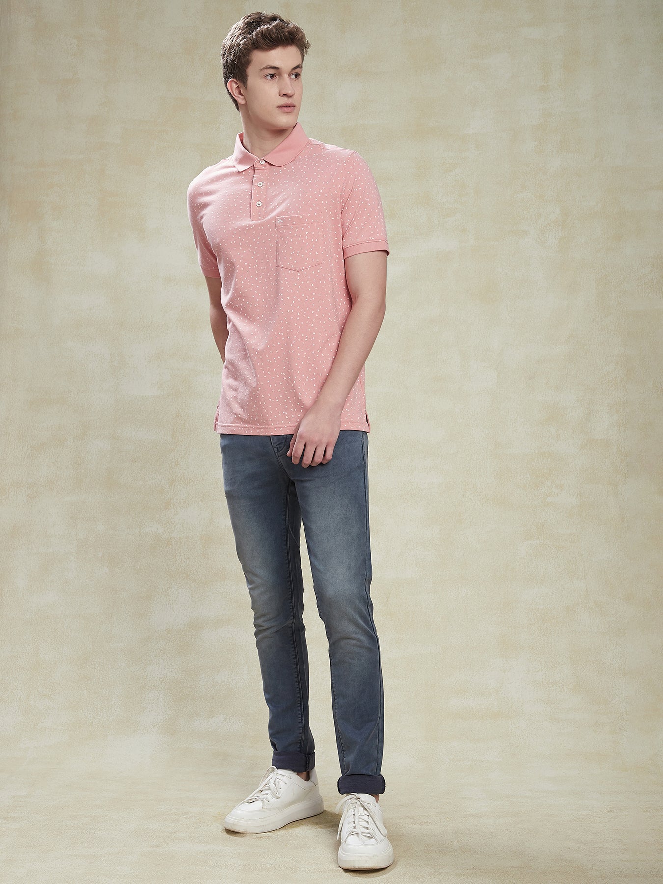 Pink polo shirt outfit best sale