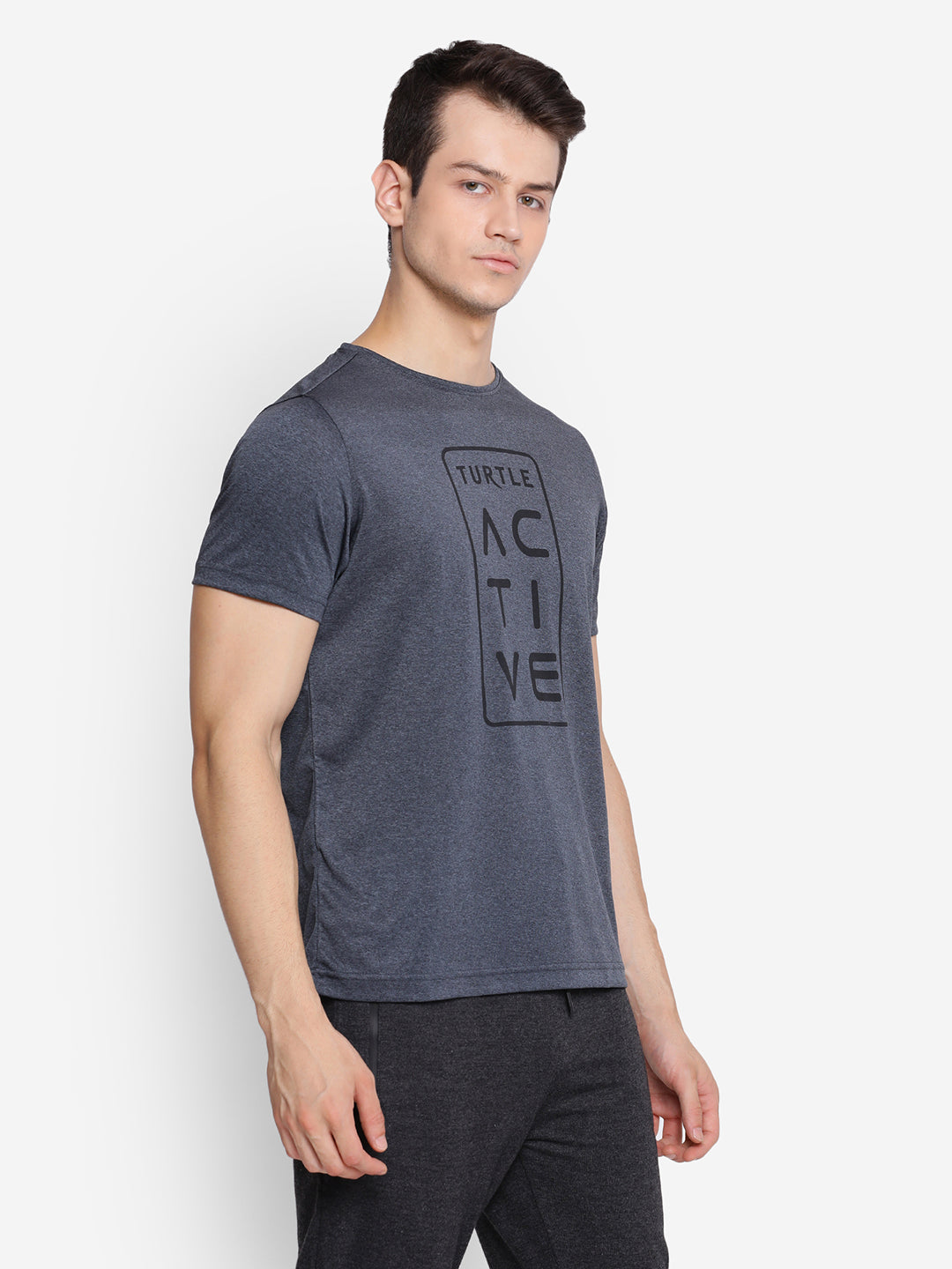 Black Crew T-Shirt for Men