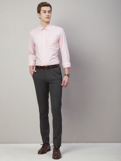 Pink shirts, gray pants, and brown accessories make for a good, bolder____  | Pink shirt men, Mens outfits, Shirt outfit men
