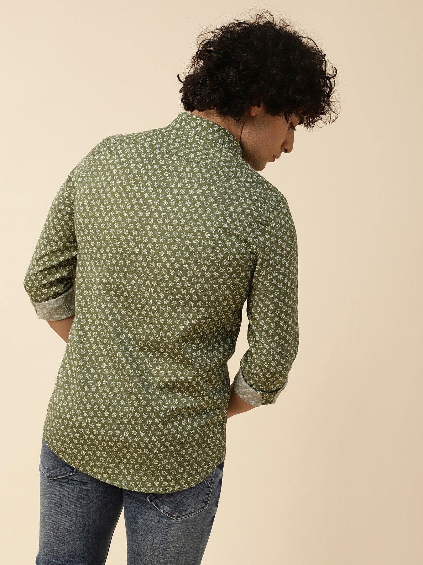 Cotton Green Checkered Full Sleeve Casual Shirt