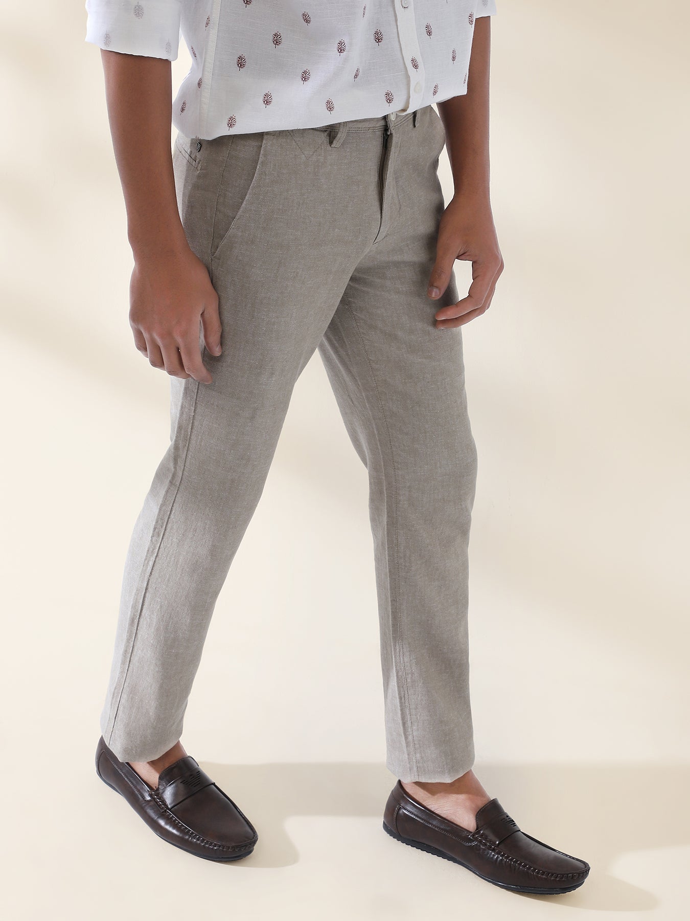 Buy Louis Philippe Grey Trousers Online  610791  Louis Philippe