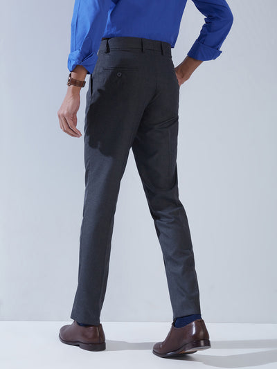 PV Blue Slim Fit Flat Front Formal Mens Trouser