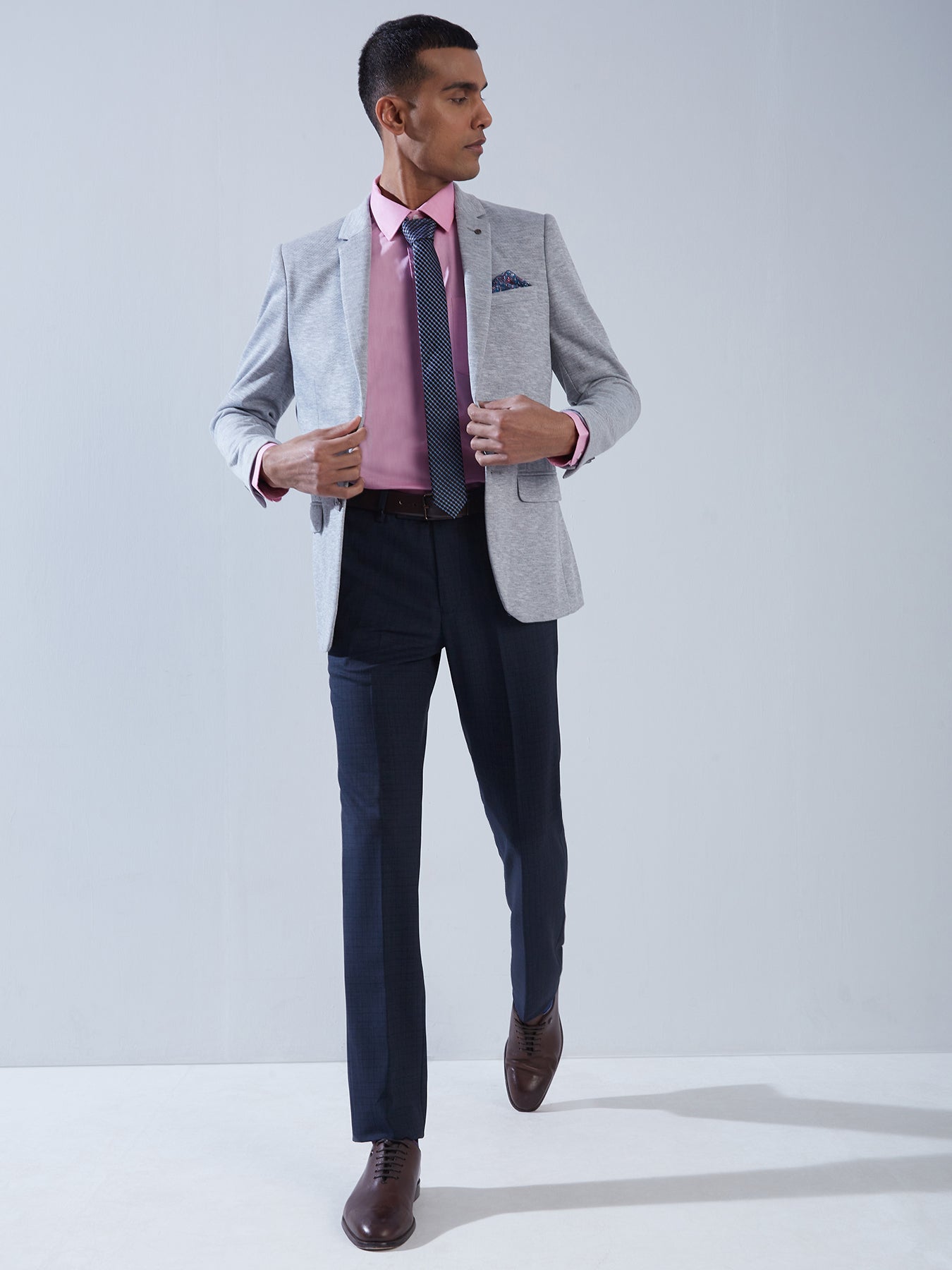 100% Cotton Pink SLIM FIT Full Sleeve Formal Mens Plain Shirt