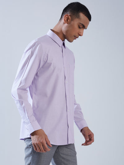 100% Cotton Mauve SLIM FIT Full Sleeve Formal Mens Shirts