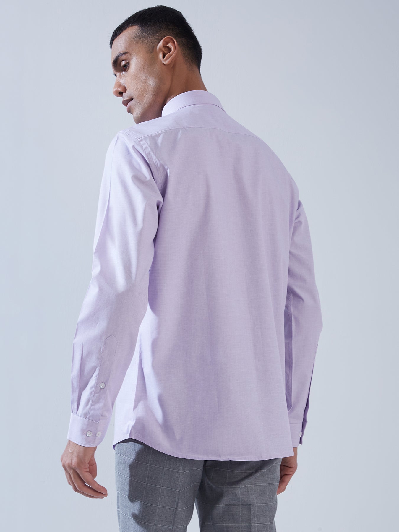 100% Cotton Mauve SLIM FIT Full Sleeve Formal Mens Shirts