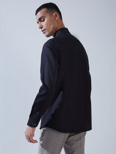 100% Cotton Navy SLIM FIT Full Sleeve Formal Mens Plain Shirt