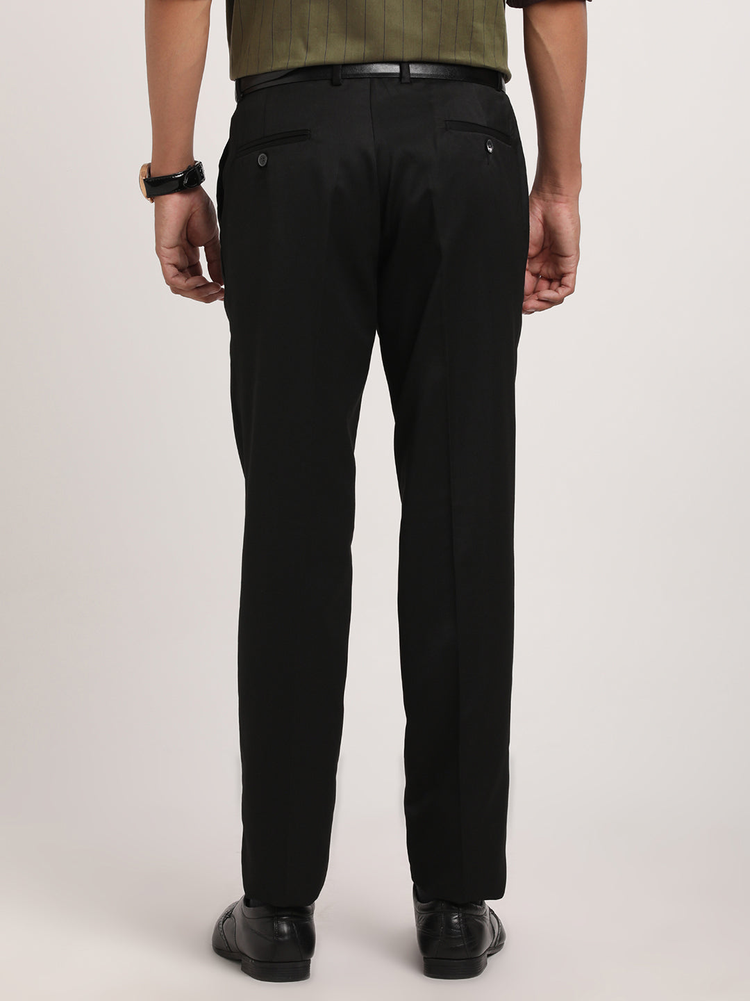 Fashion Men Regular Stretch Casual Button Slim Fit Business Trouser Suit  Pants - Walmart.com
