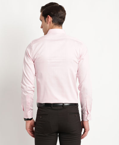 100% Cotton Pink Checkered Slim Fit Full Sleeve Formal Shirt