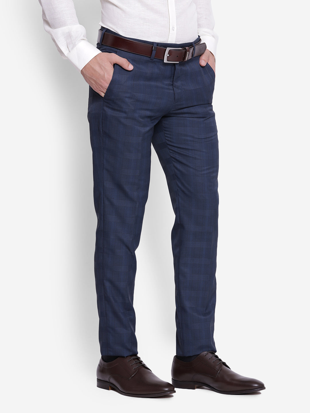 MAX Solid Slim Fit Formal Trousers | Max | Commercial Street | Bengaluru