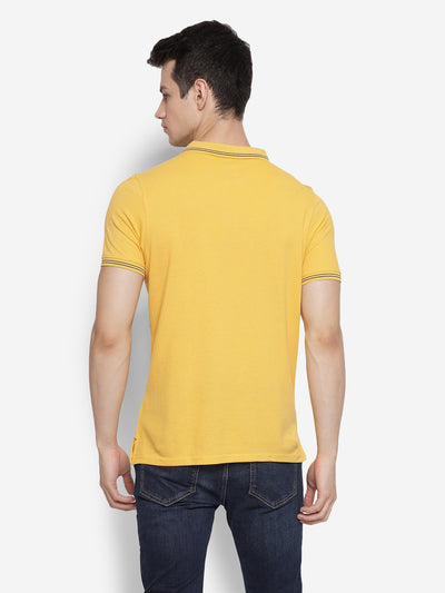 Essential Yellow & Blue Pique Polo T-shirt For Men (Pack of 2)