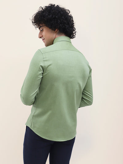 Cotton Green Dobby Full Sleeve Formal Shirt