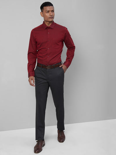 formal-red-dobby/structure-men's-cotton-shirt---fashion-collection