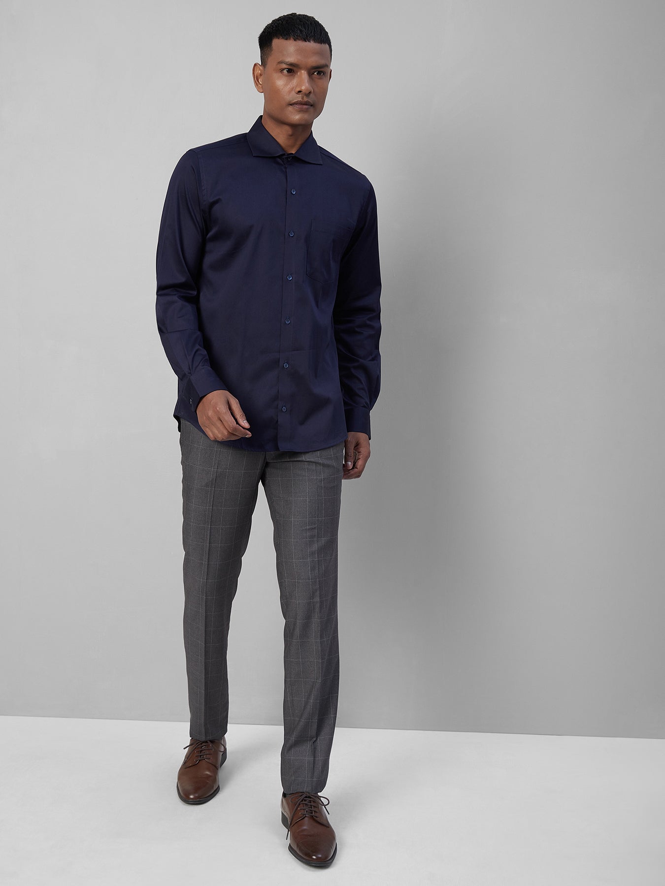 navy-blue-formal-men's-cotton-stretch-shirt---fashion-collection-(plains)