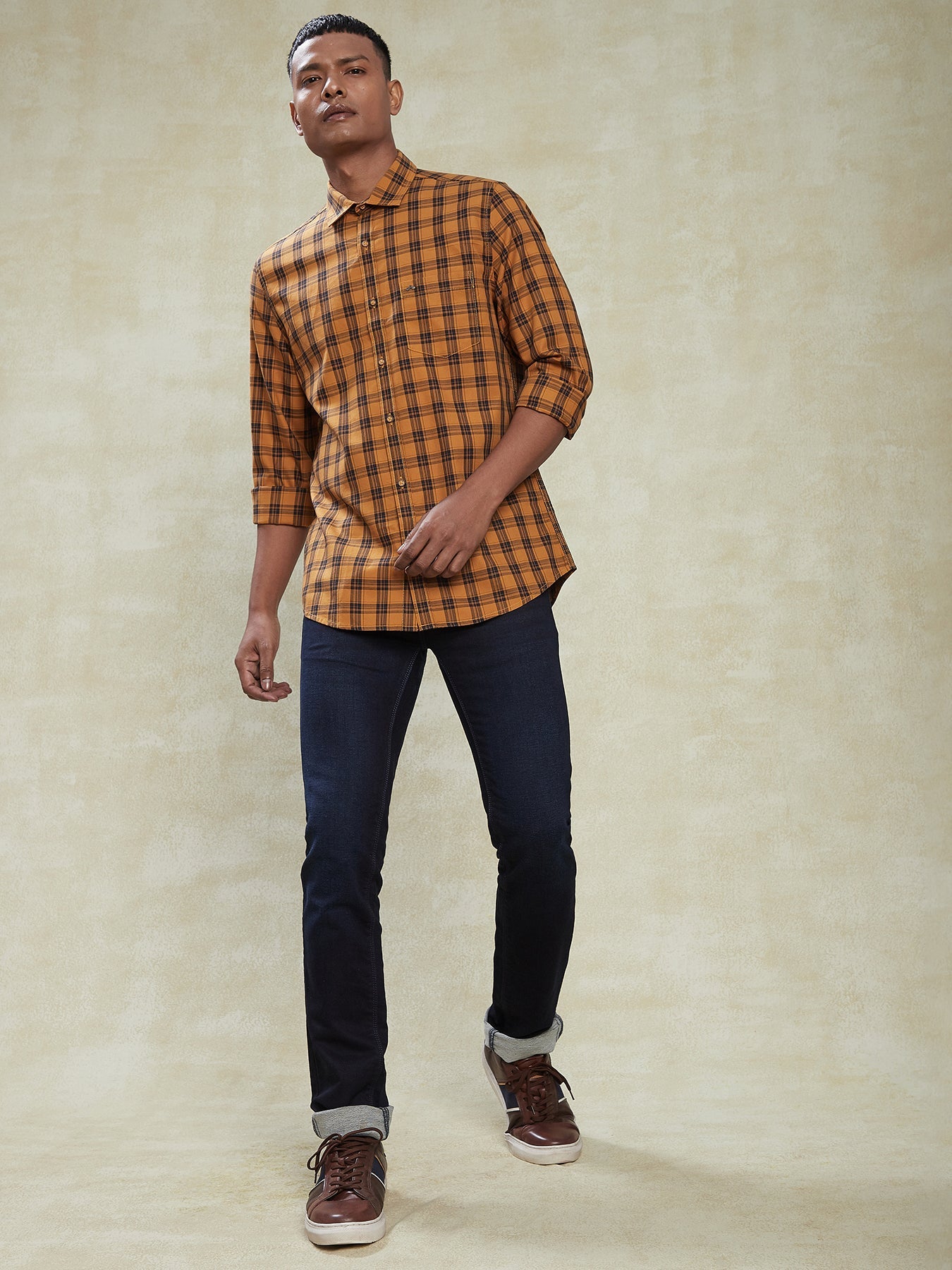 ochre-casual-men's-100%-cotton-shirt---fashion-collection-(checks)