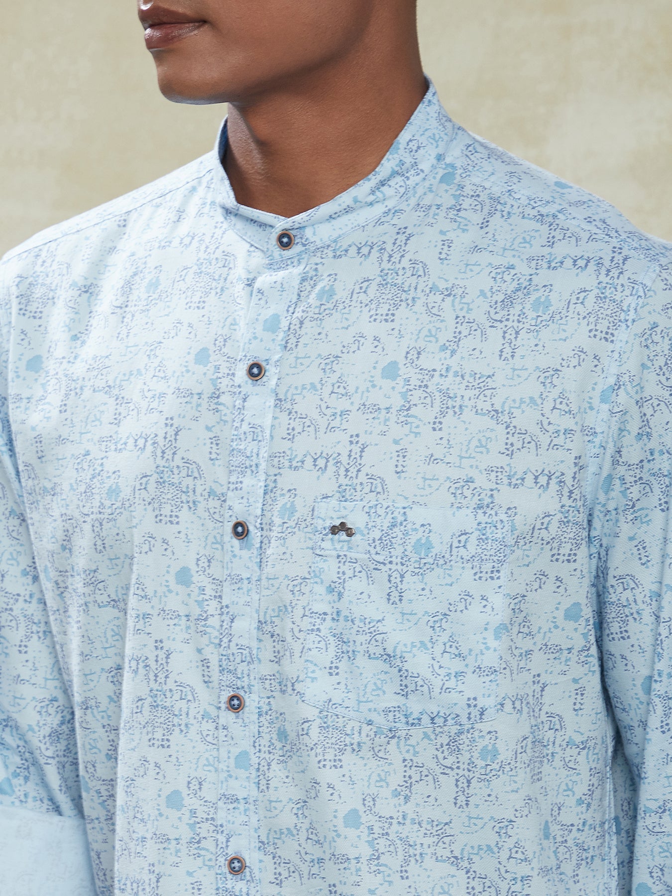 casual-blue-men's-cotton-shirt---fashion-collection-(prints)