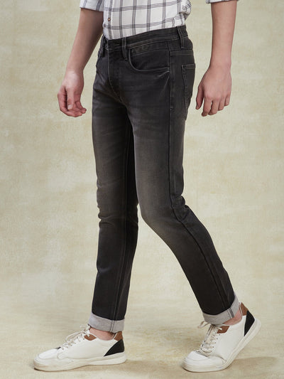 cotton-stretch-dark-grey-narrow-fit-flat-front-casual-mens-jeans