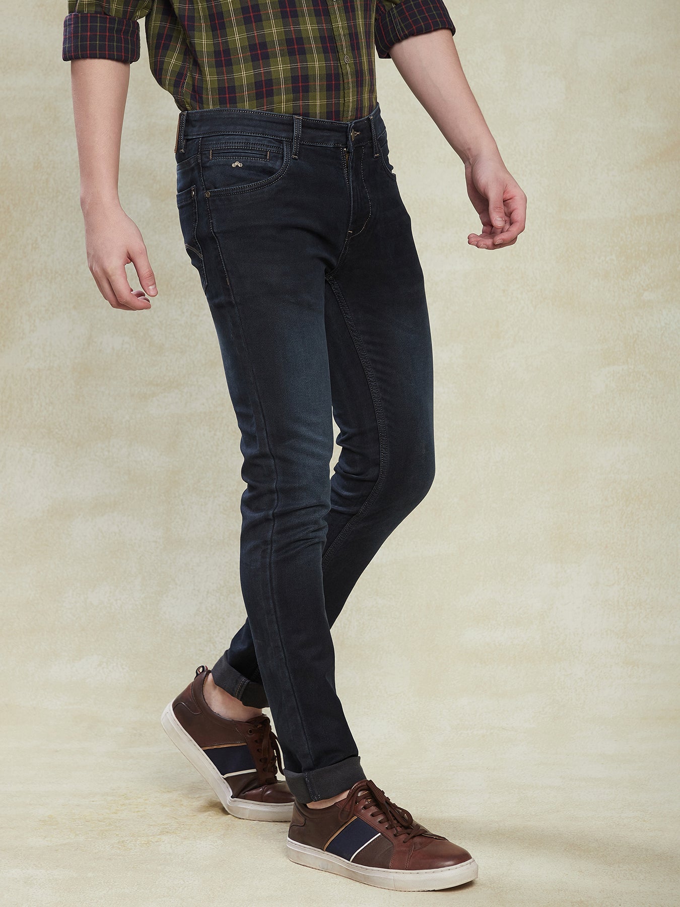 cotton-stretch-navy-blue-narrow-fit-flat-front-casual-mens-jeans