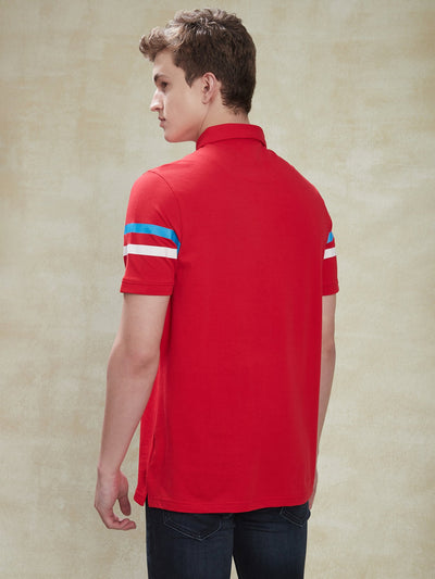100%-cotton-red-polo-half-sleeve-casual-mens-t-shirt