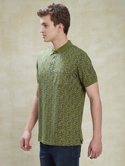 cotton-stretch-green-polo-half-sleeve-casual-mens-t-shirt
