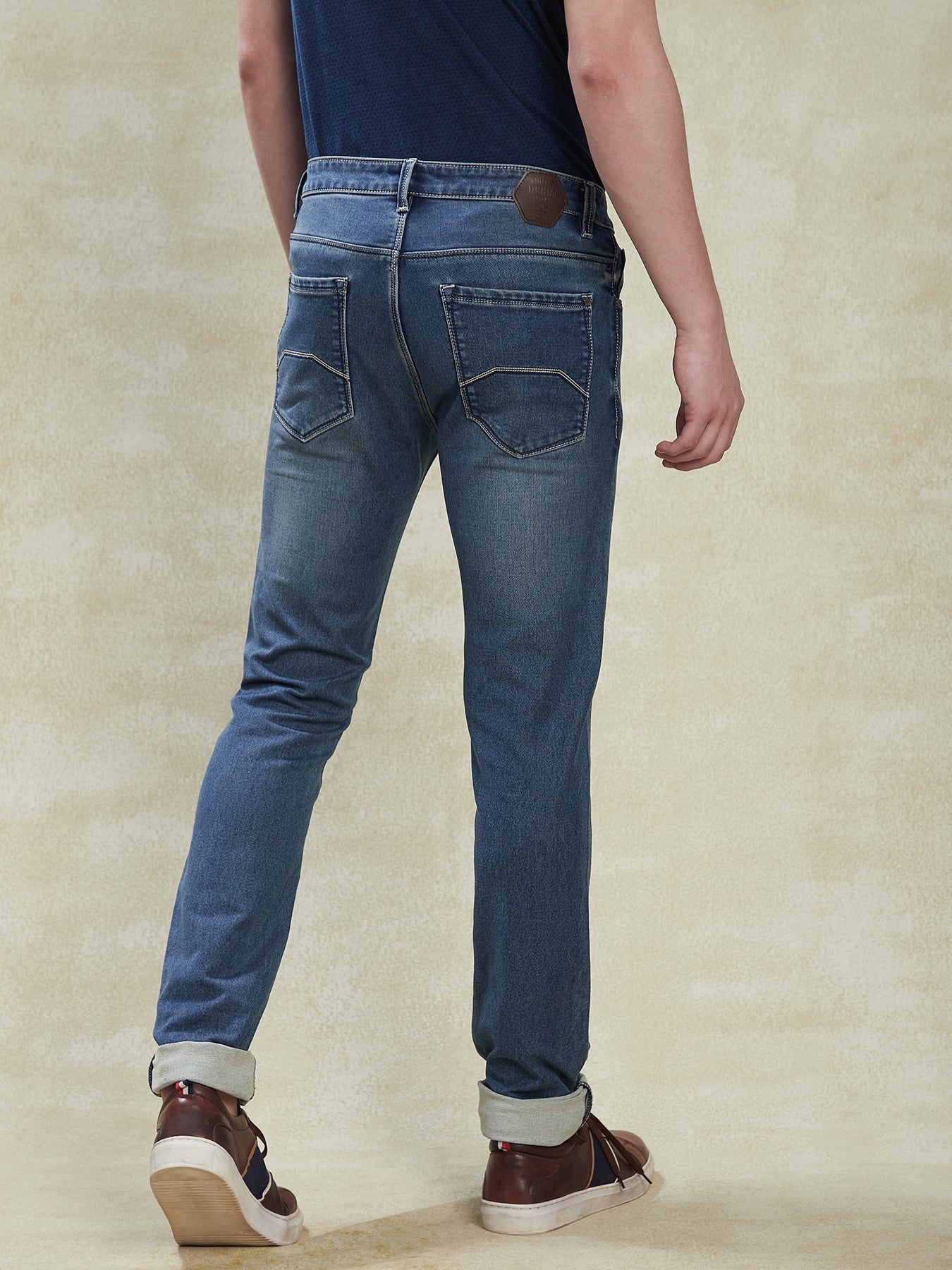 cotton-stretch-blue-narrow-fit-flat-front-casual-mens-jeans