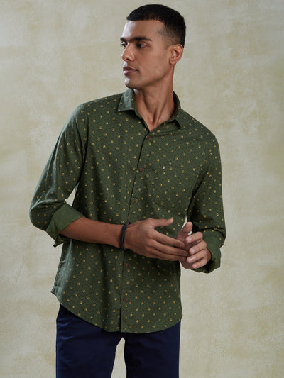 100%-cotton-olive-green-slim-fit-full-sleeve-casual-mens-shirts