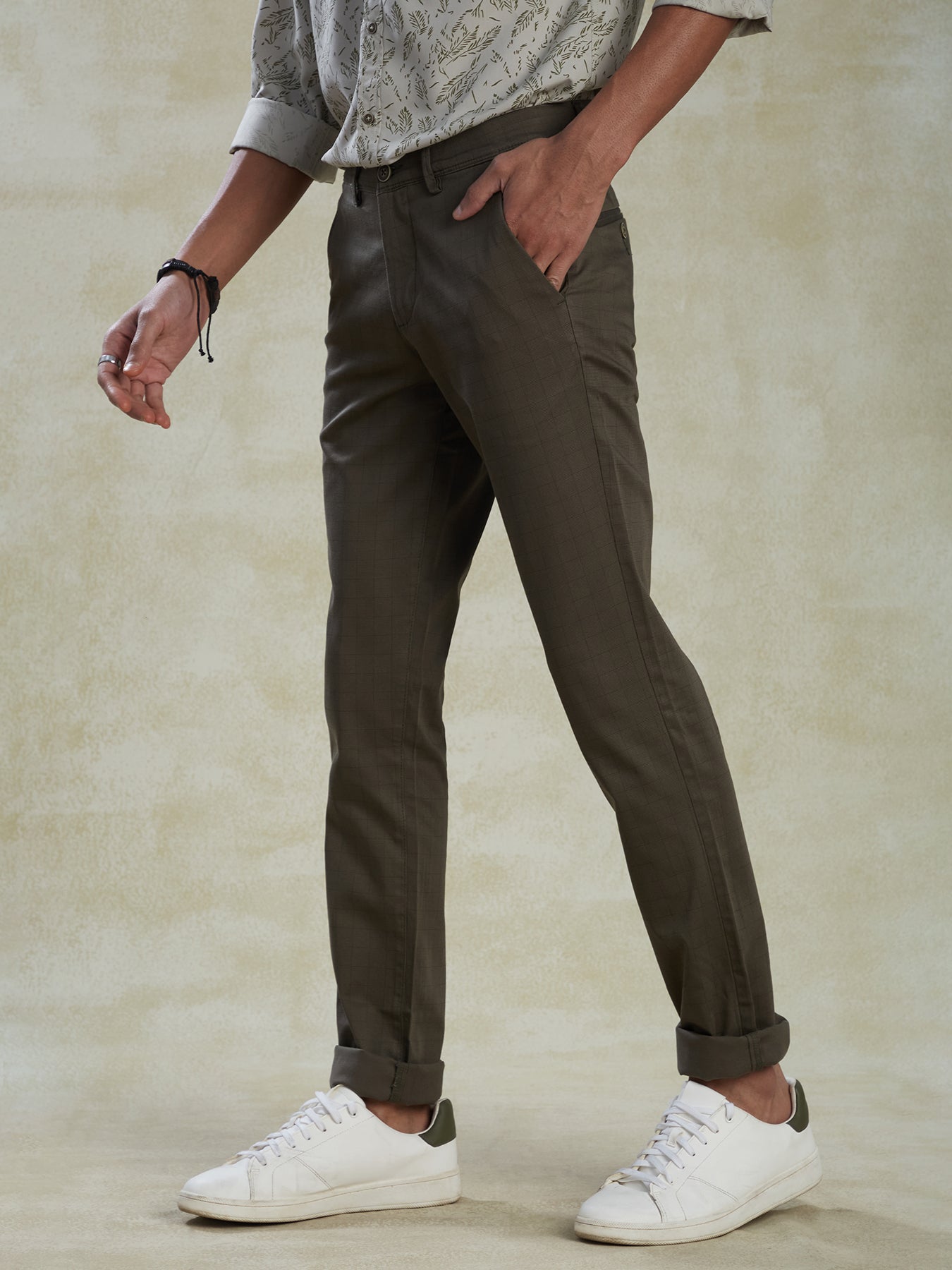 cotton-stretch-olive-green-ultra-slim-fit-flat-front-casual-mens-trouser