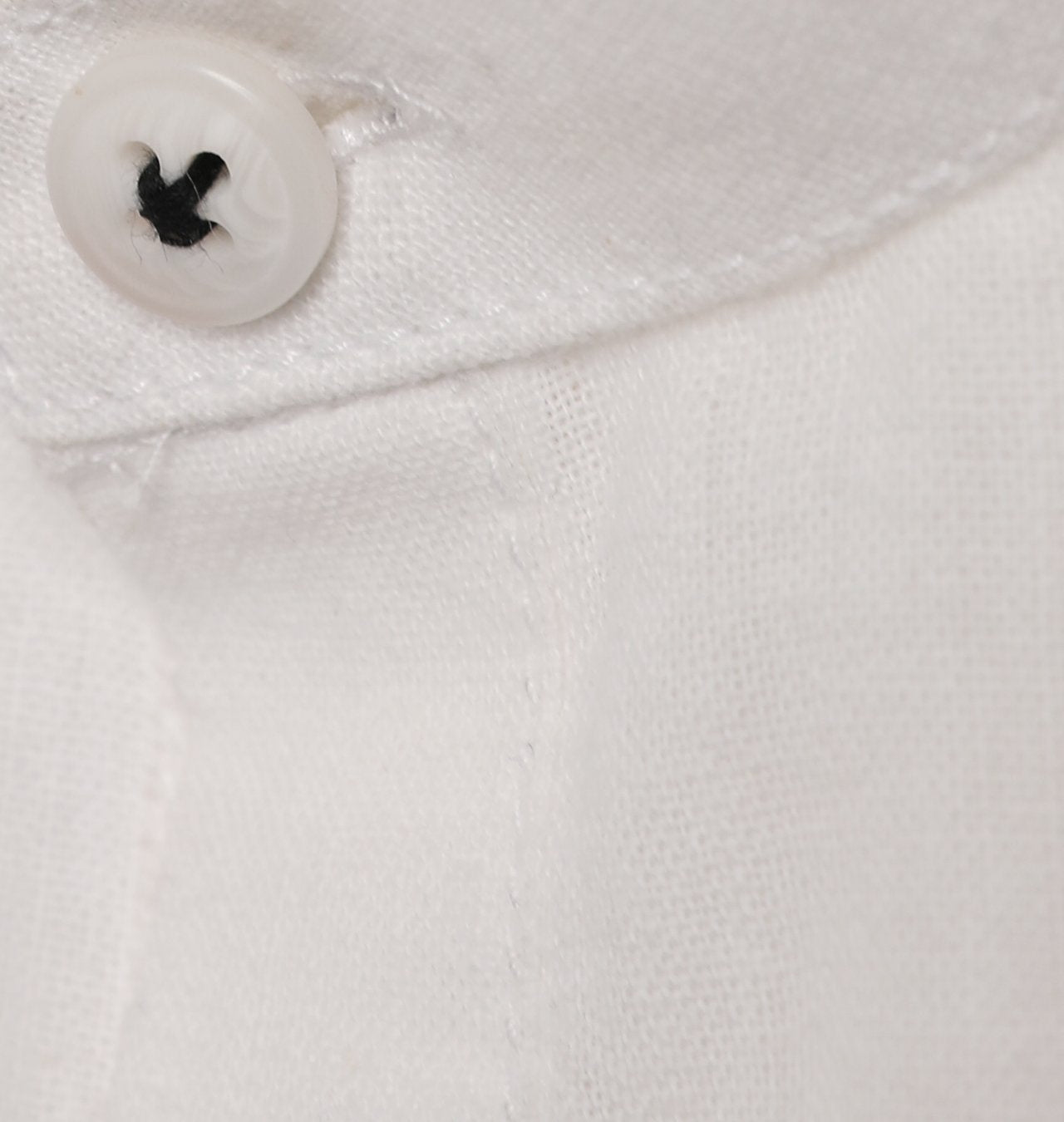 White Hand Woven Khadi Mandarin Kurta Shirt