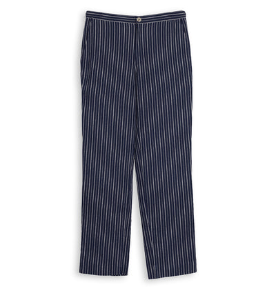 Navy Striper Handwoven Pyjama For Men