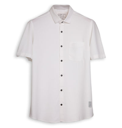 Half Sleeve White Shirt for Men
