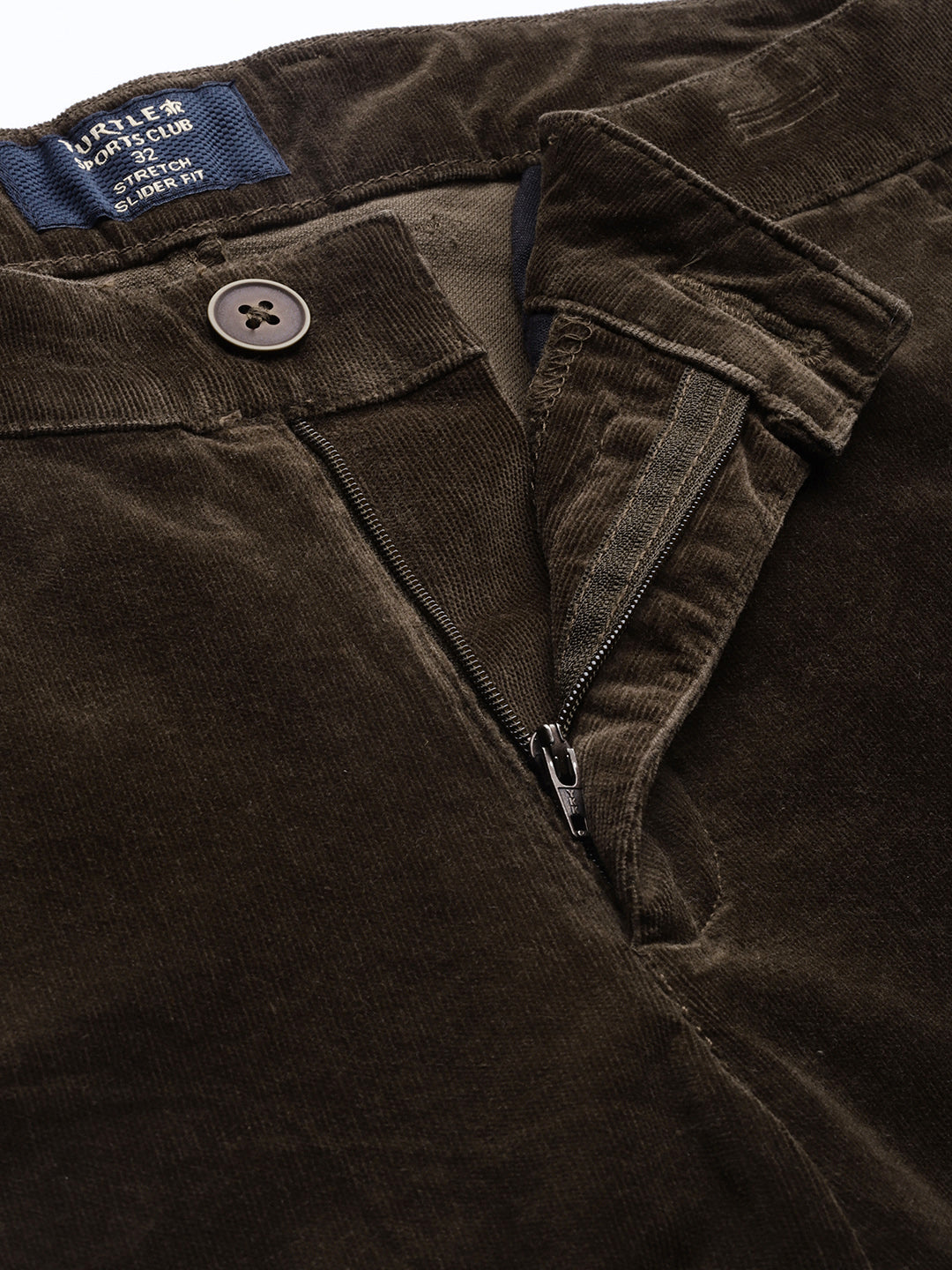Brown Solid Ultra Slim Fit Trouser