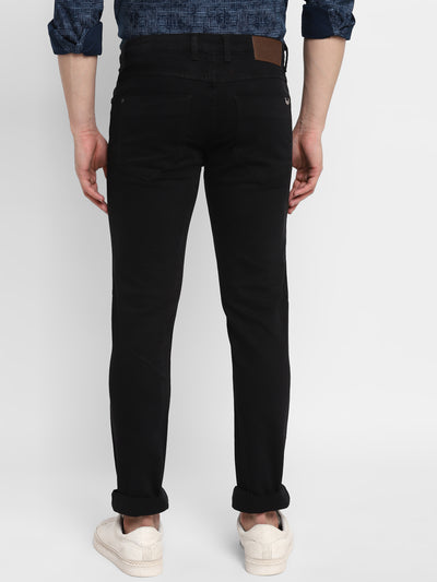 Black Narrow Fit Low Fade Jeans