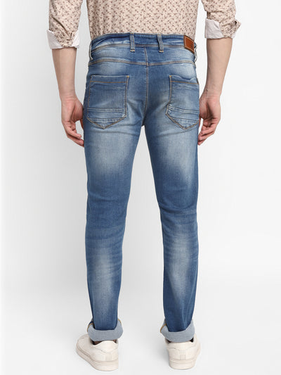 Blue Ultra Slim Fit Mid Fade Jeans