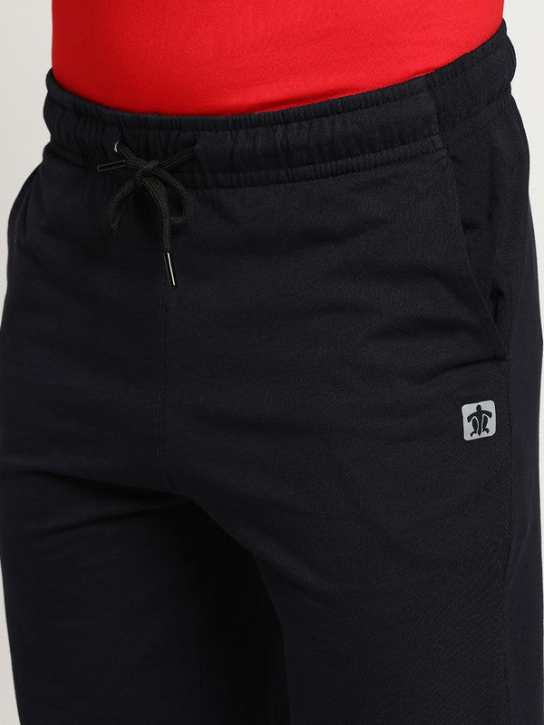 Essentials Navy Blue Solid Shorts