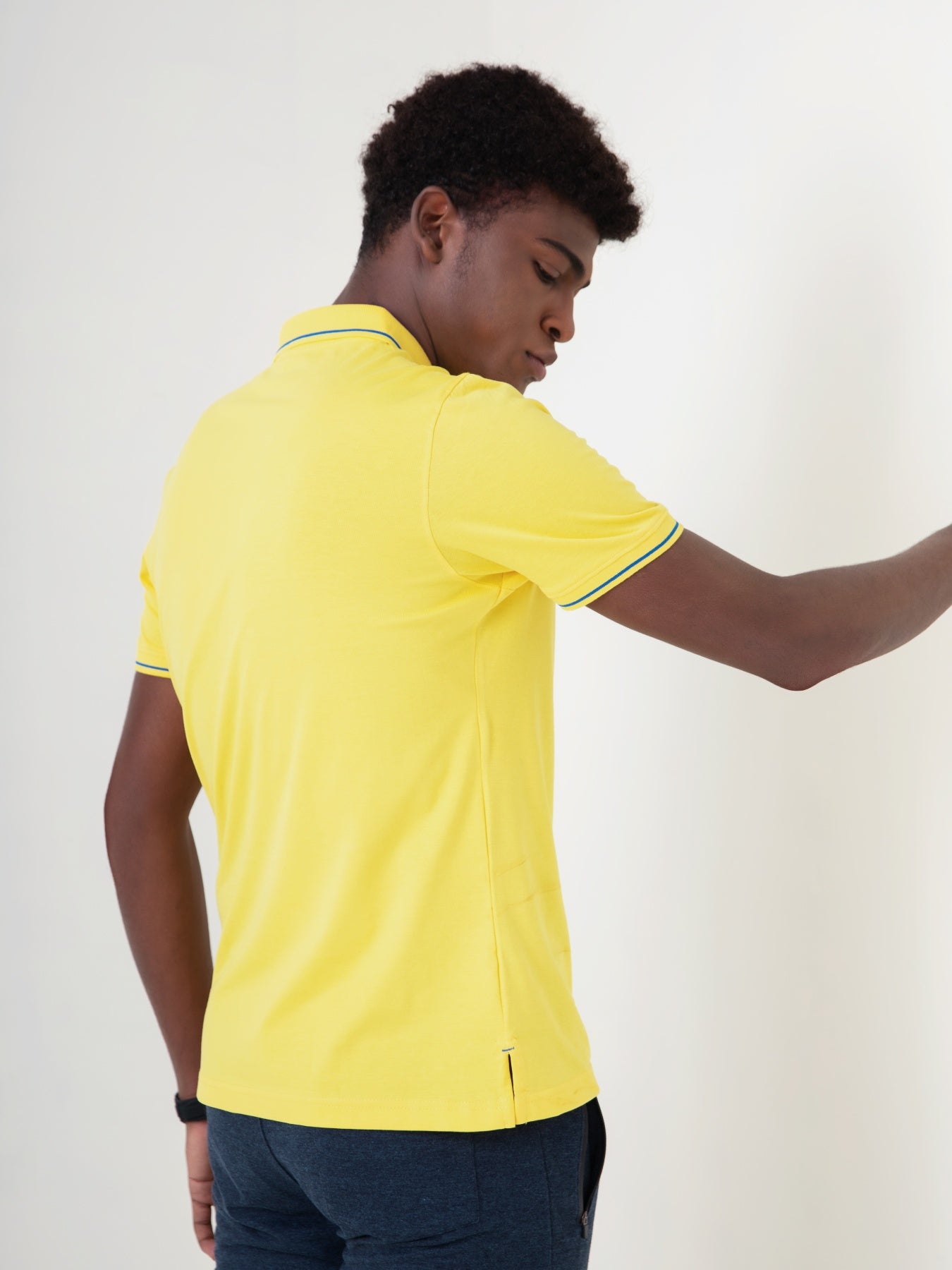 Royal Blue & Yellow Polo T-shirt For Men (Pack of 2)