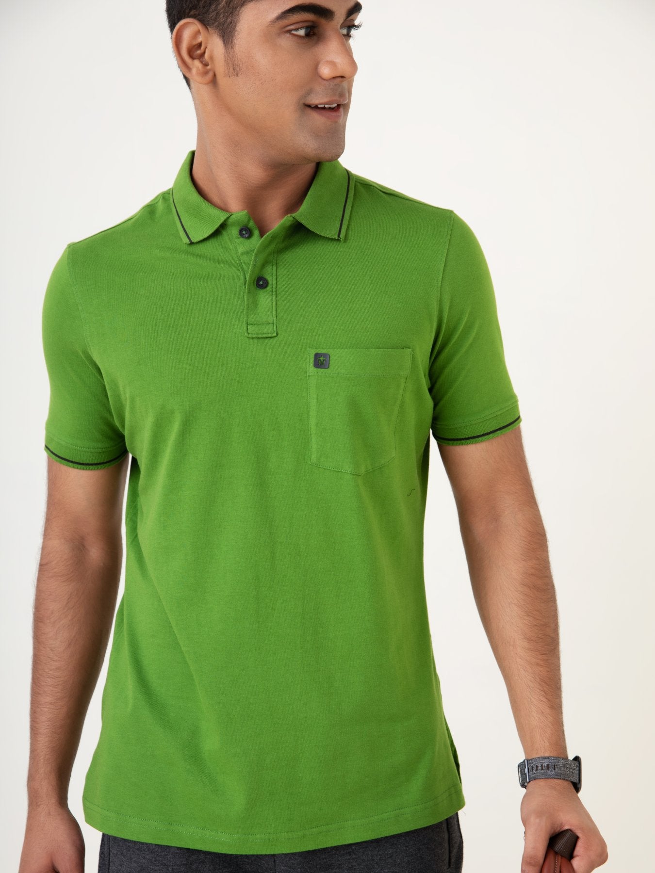 Turtle Men Green & Maroon Polo T-shirt (Pack of 2)
