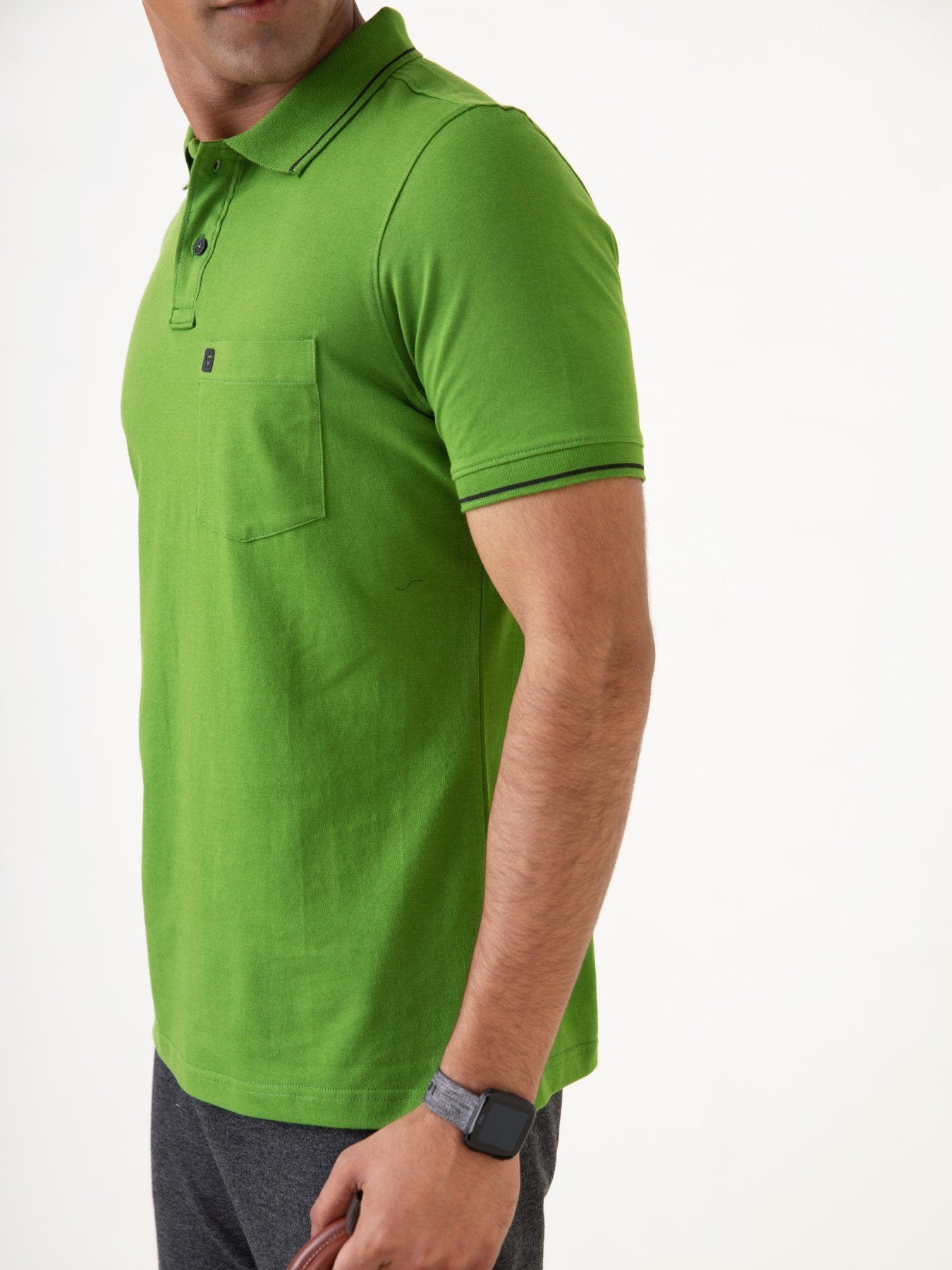 Turtle Men Green & Maroon Polo T-shirt (Pack of 2)