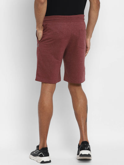Maroon Melange Shorts
