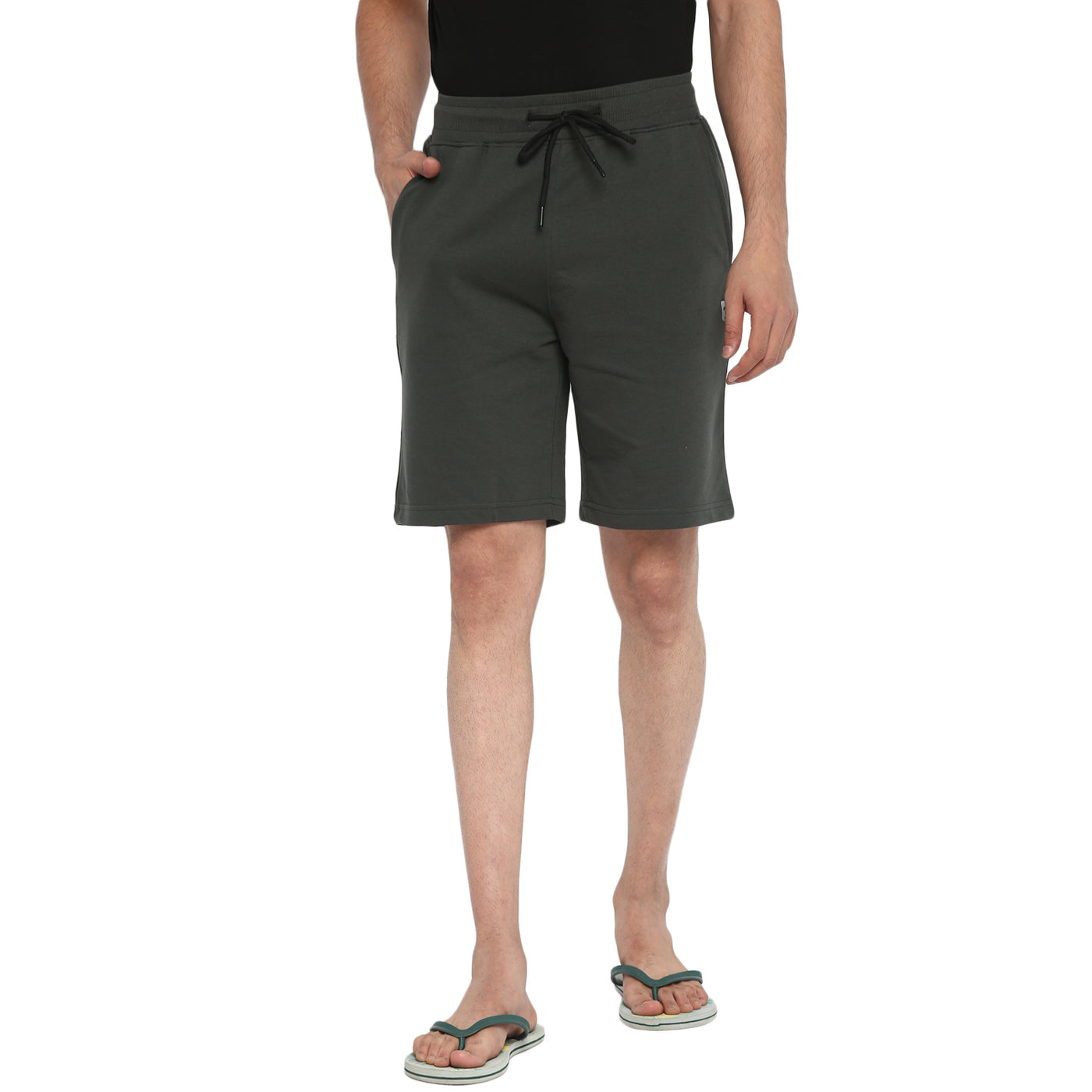 Essentials Charcoal Solid Shorts