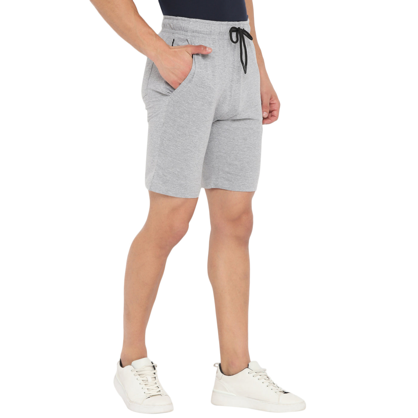 Essentials Grey Solid Shorts