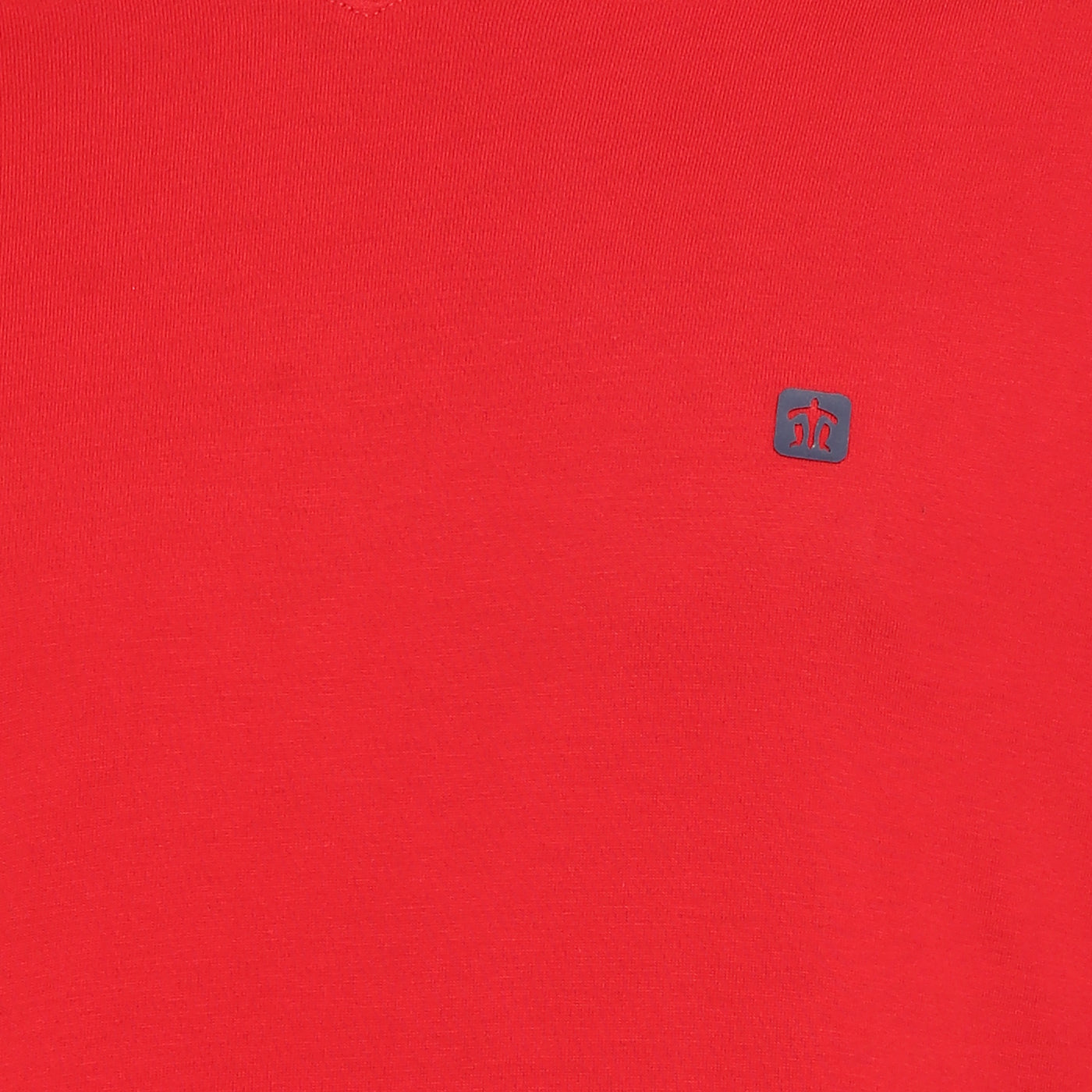Essentials Red Solid V Neck T-Shirt