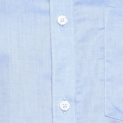 Cotton Sky Blue Regular Fit Shirts