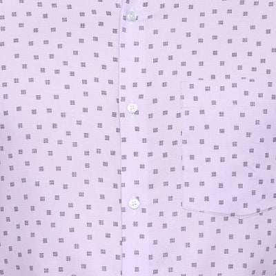 Purple Cotton Printed Slim Fit Shirts
