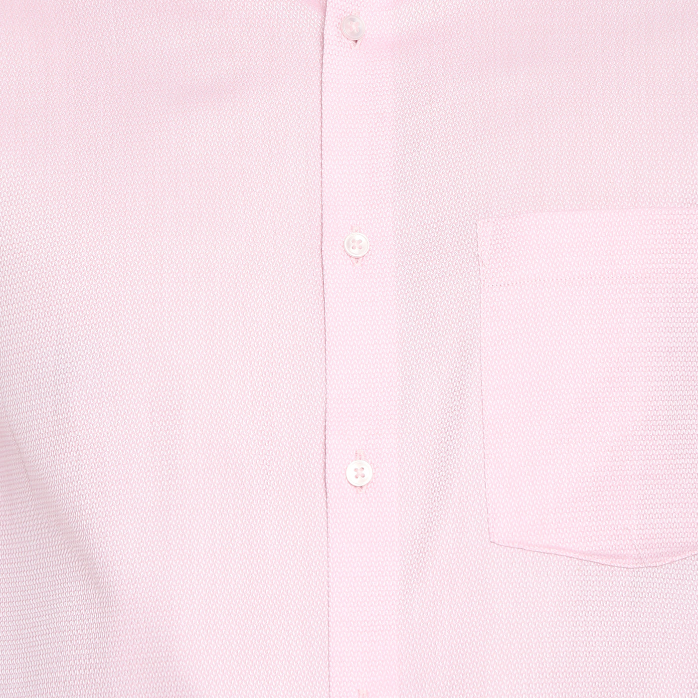 Cotton Pink Slim Fit Self Design Formal Shirt