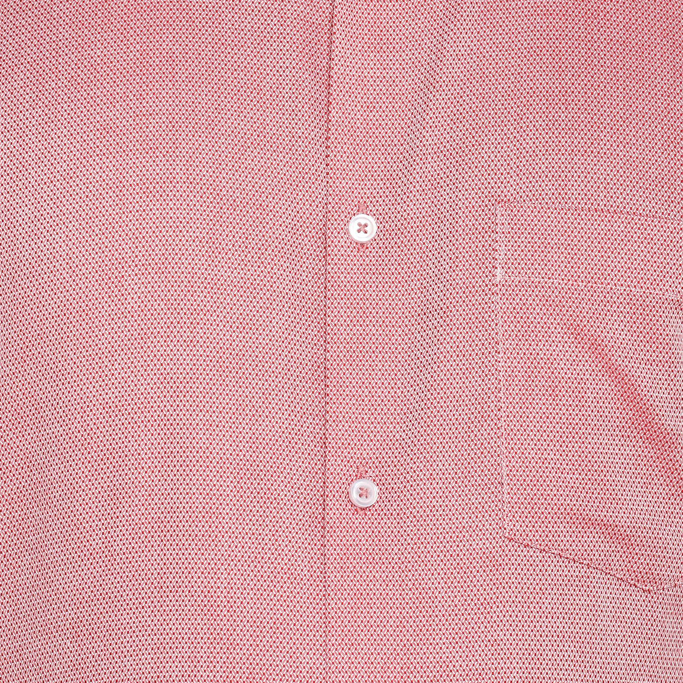 Red Cotton Self Design Regular Fit Shirts