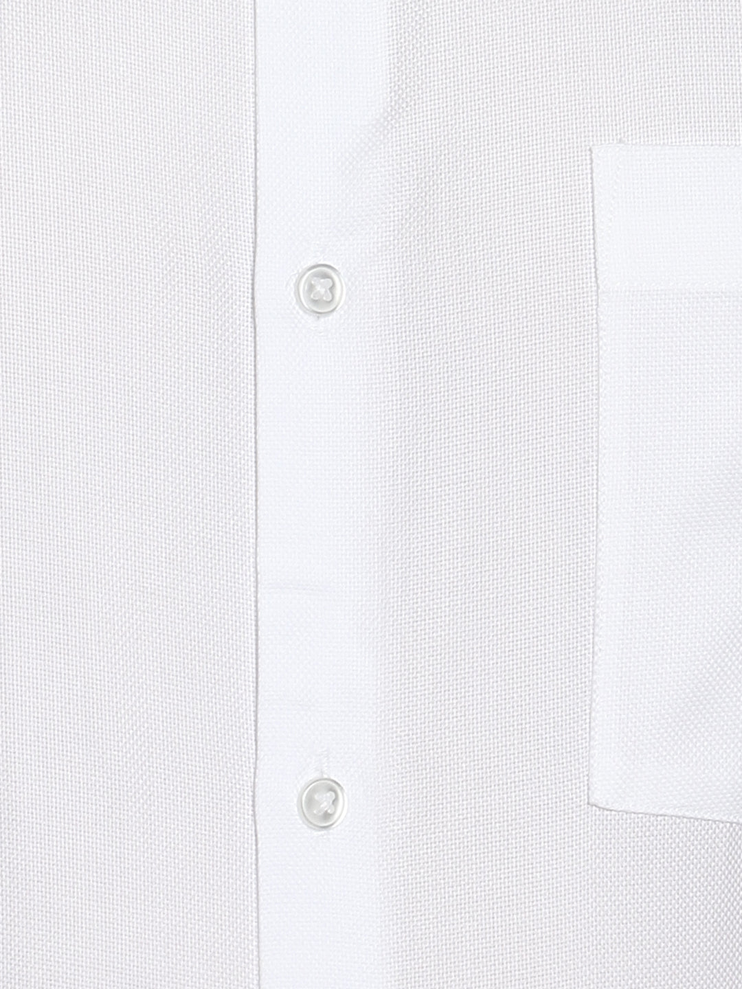 White Cotton Solid Slim Fit Shirt