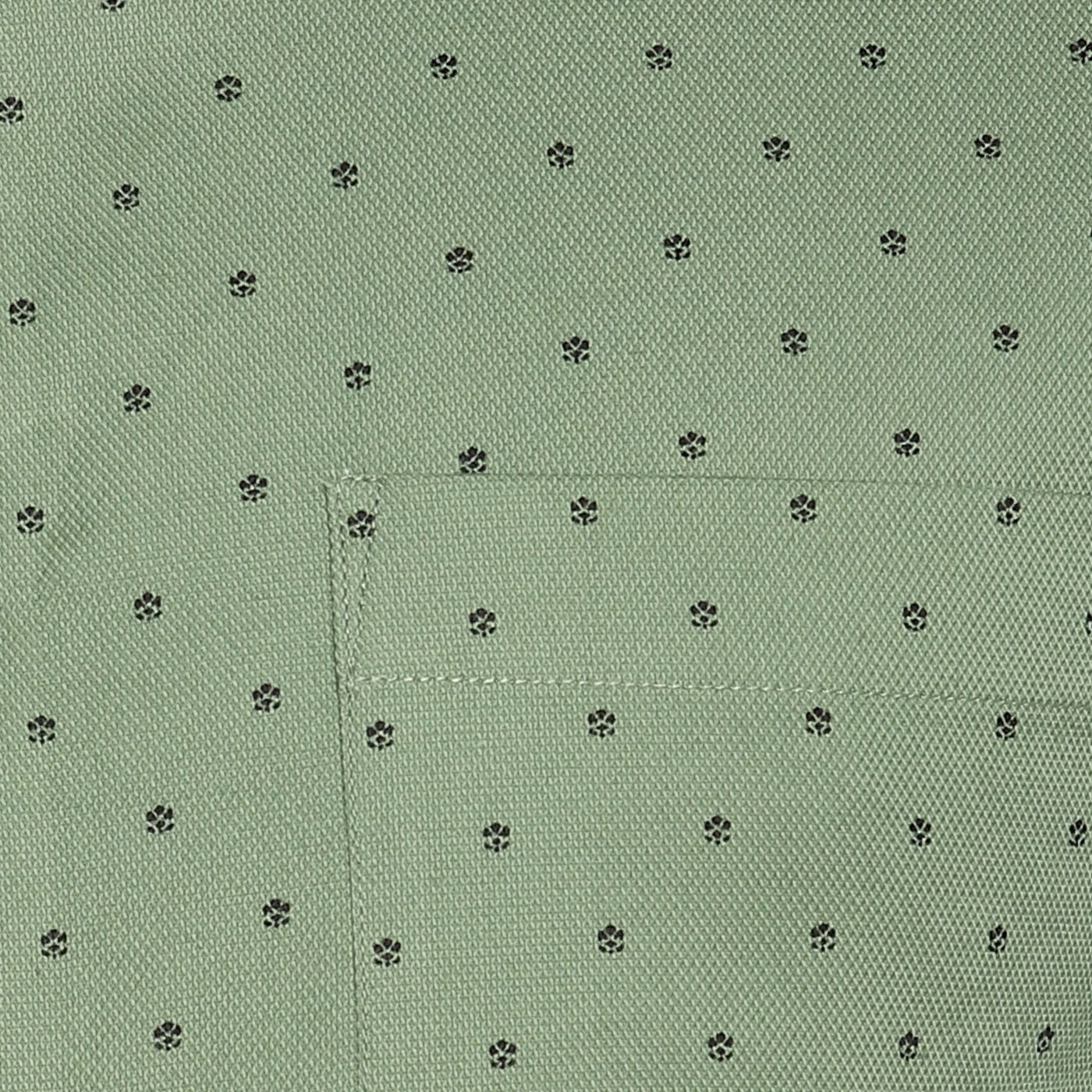Cotton Light Green Slim Fit Printed Formal Shirt