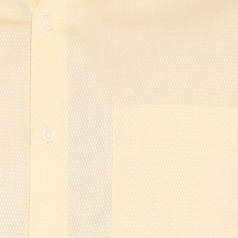 Cotton Lemon Self Desing Slim Fit Shirts
