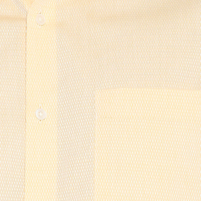 Cotton Lemon Self Desing Slim Fit Shirts