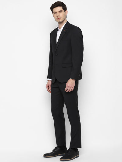 Solid Dark Grey 2pcs Formal Suit for Men